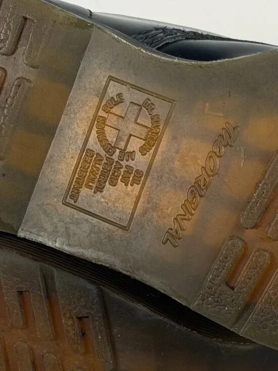 DR MARTENS Black leather military type boots M-8 /L -9 - Picture 10 of 11